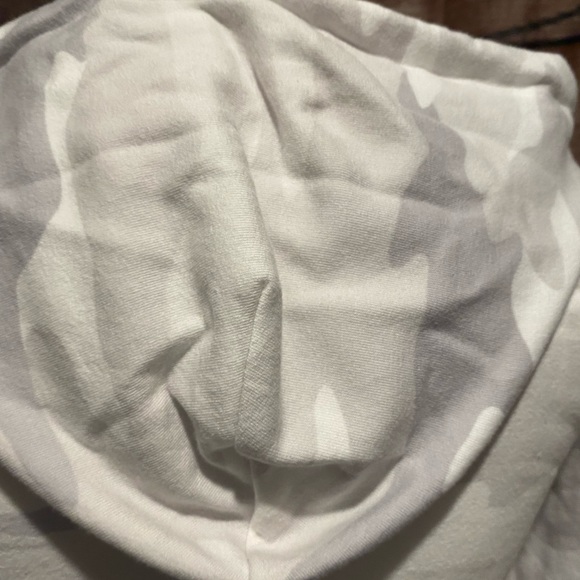 PINK Victoria Secret White & Gray Zip Up Hoodie - Picture 7 of 14